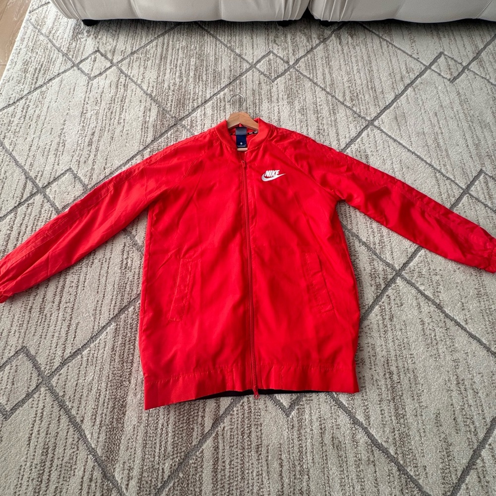 Nike, orange-red,in good condition, about 80% new